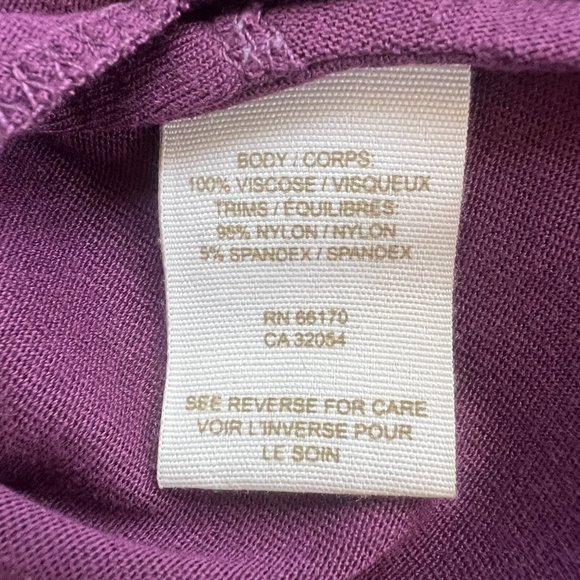 Free People Sleeveless Dress with Folded Pleat Details, Plum, Size M - Picture 7 of 10